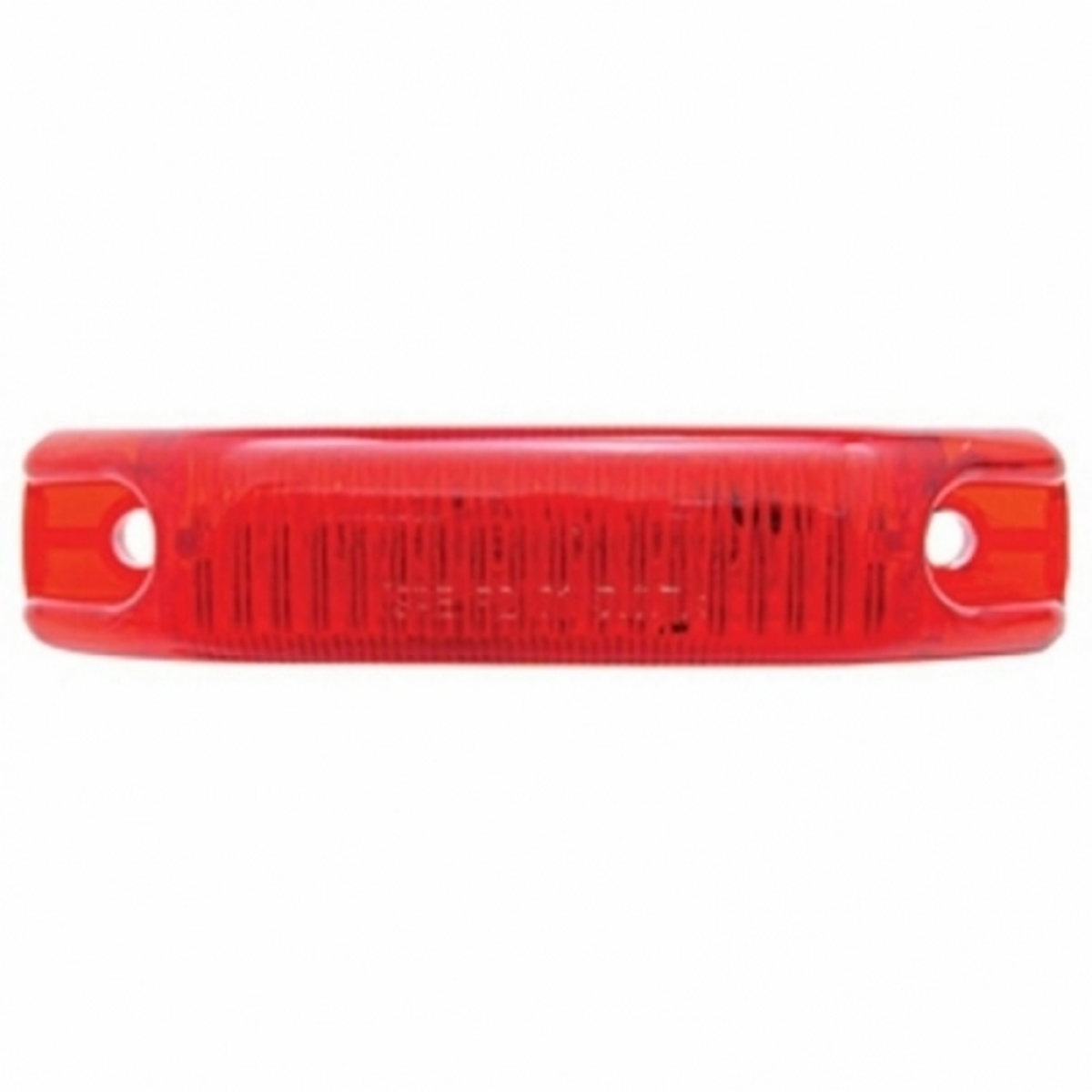 6 LED Rectangular Streamline Light (Clearance/Marker) - Red LED/Red Lens