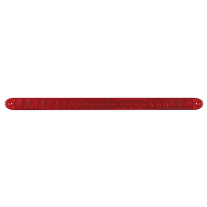 23 SMD LED 17-1/4" Reflector Light Bar Only (Stop, Turn & Tail) - Red LED/Red Lens