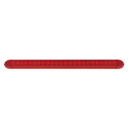 23 SMD LED 17-1/4" Reflector Light Bar Only (Stop, Turn & Tail) - Red LED/Red Lens