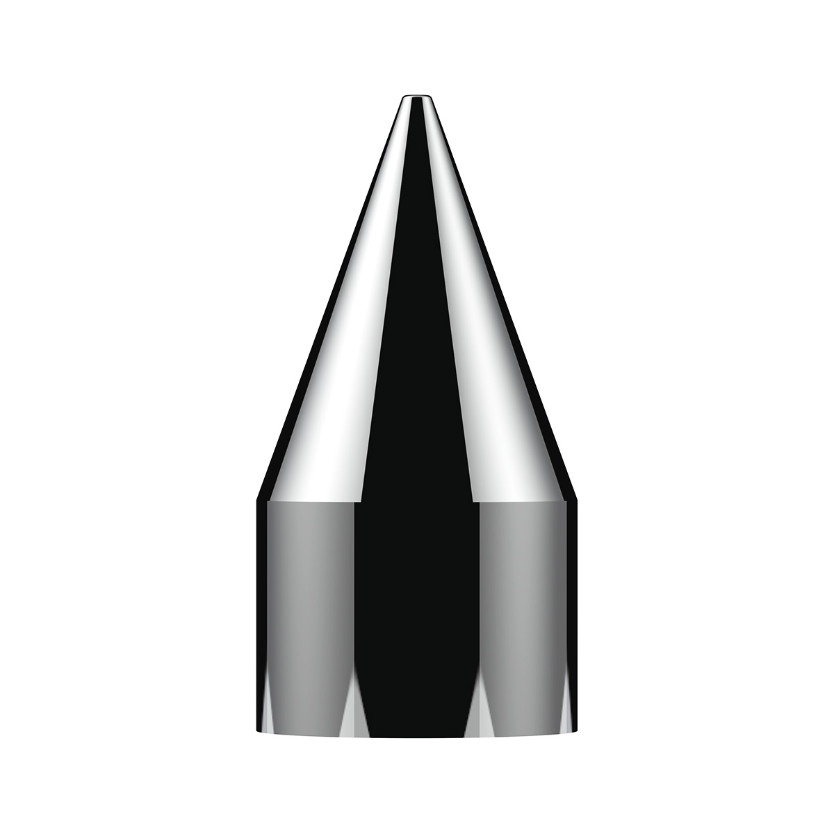 33mm X 4-1/8" Chrome Plastic Spike Nut Covers - Thread-On (Box of 10)