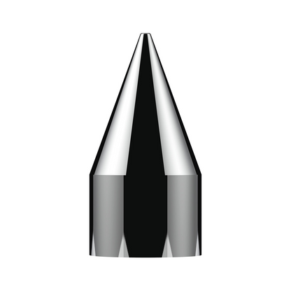 33mm X 4-1/8" Chrome Plastic Spike Nut Covers - Thread-On (Box of 10)