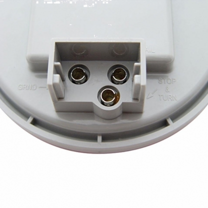 12 LED 4" Round Light (Stop, Turn & Tail) - Red LED/Red Lens