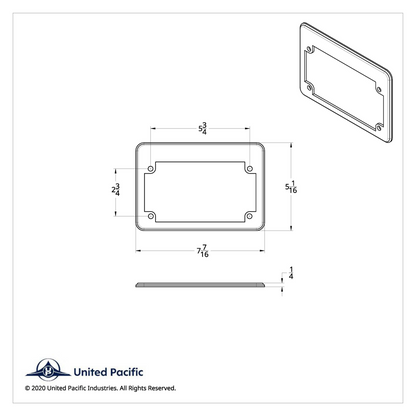 "U.S. Air Force" Motorcycle License Plate Frame