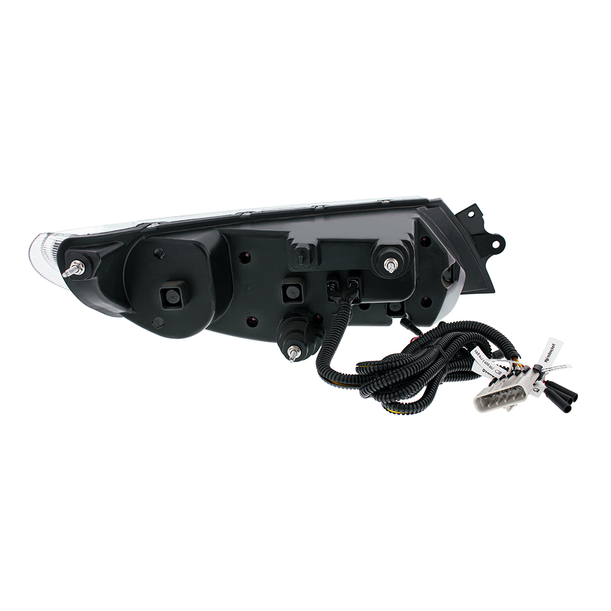 Black LED Projector Headlight With Rear Facing Turn Signal For International Durastar 2002-2018 - Driver