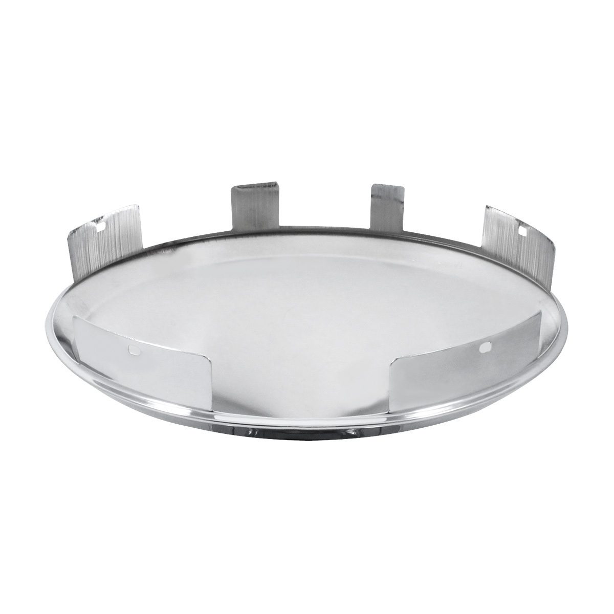 Universal Stainless Pointed Front Hubcap - 1" Lip