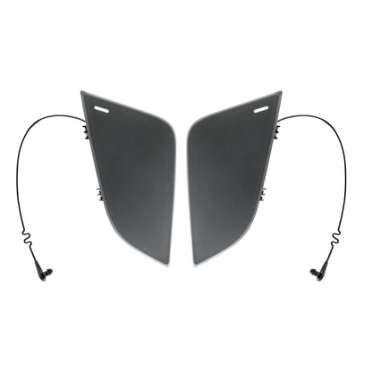 Black Tow Hook Access Covers For 2018-2024 Freightliner Cascadia (Pair)