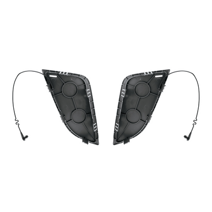 Black Tow Hook Access Covers For 2018-2024 Freightliner Cascadia (Pair)
