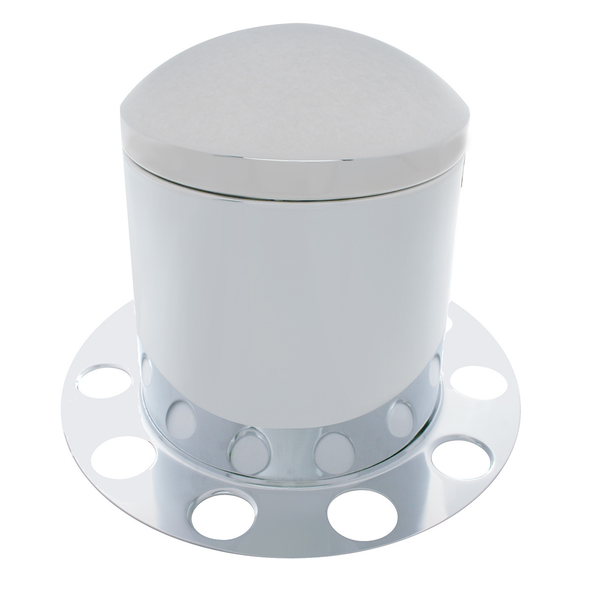 Chrome Dome Rear Axle Cover 3PC Kit For 1-1/2" Nut Cover - Steel Wheel