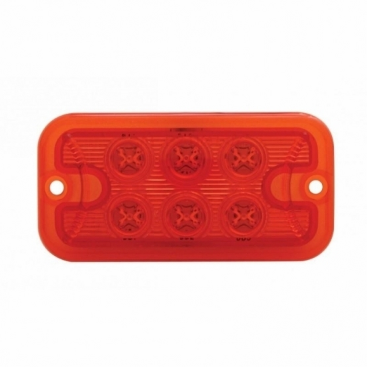 6 LED Dual Function Light - Red LED/Red Lens (Bulk)