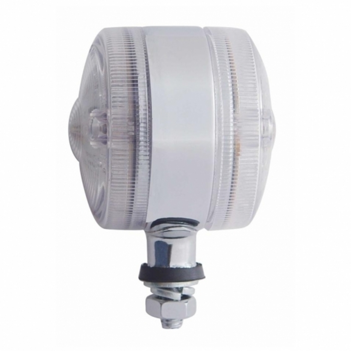30 LED 3" Double Face Light - Amber & Red LED/Clear Lens