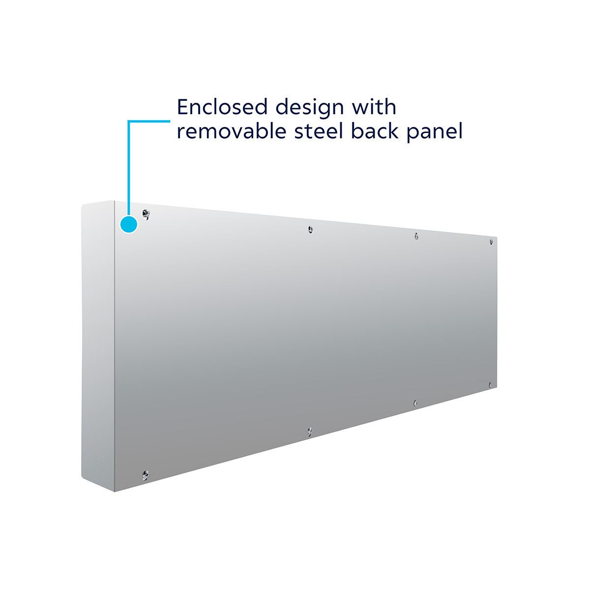 33-3/4" Stainless Steel Rear Center Light Panel With Four 4" Light Cutouts (No LP Holes)