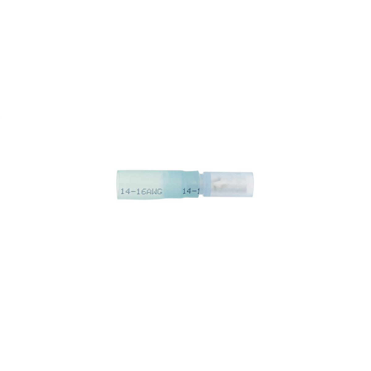 16-14 AWG .157 Tab CS Heat Shrink FM Receptacle - Blue (10-Pack)