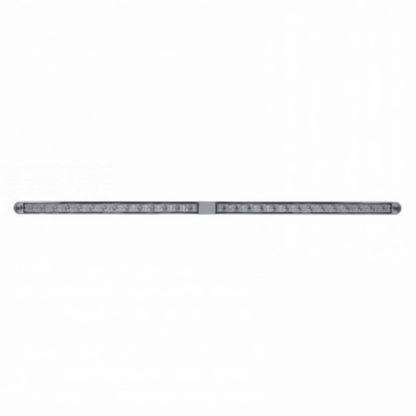 Dual 14 LED 12" Light Bars With Bezel - Red LED/Clear Lens