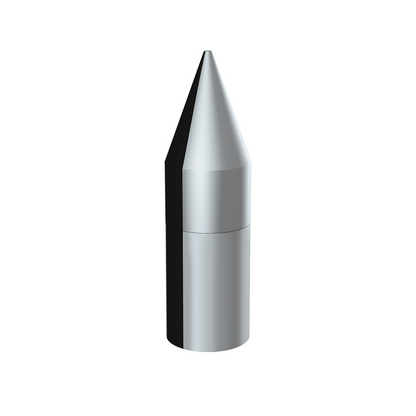 33mm X 7-1/8" Chrome Plastic Tall Spike Nut Cover - Thread-On (Bulk)