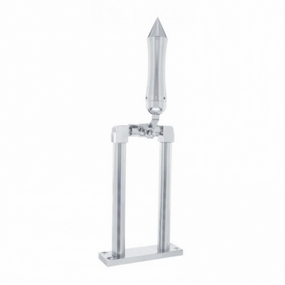 9" Chrome Air Horn Lever Set With "Talladega" Grip