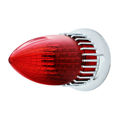 40 LED 1959 Cadillac Style Tail Light With Flush Mount Bezel, Red Lens