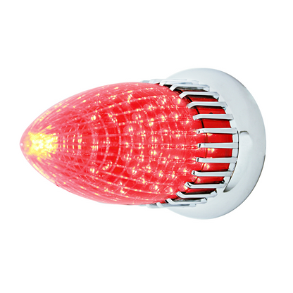 40 LED 1959 Cadillac Style Tail Light With Flush Mount Bezel, Red Lens