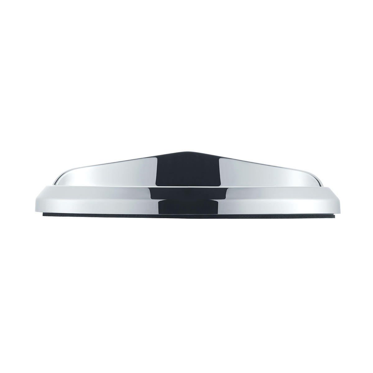Chrome Plastic Bezels With Visor For 3" X 1-1/8" Peterbilt Door Emblem (Card of 2)