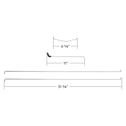 Tailgate Latch Release Actuator Rods For 1983-1996 Ford Bronco