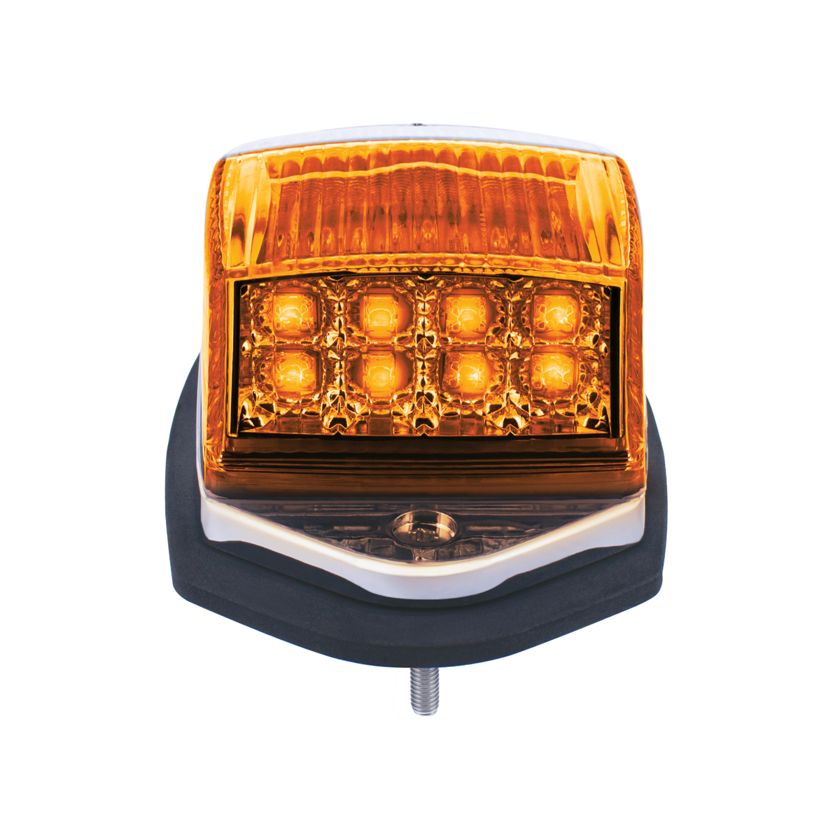 Double Fury 17 LED Grakon 5000 Style Square Cab Light - Amber & Blue LED/Clear Lens