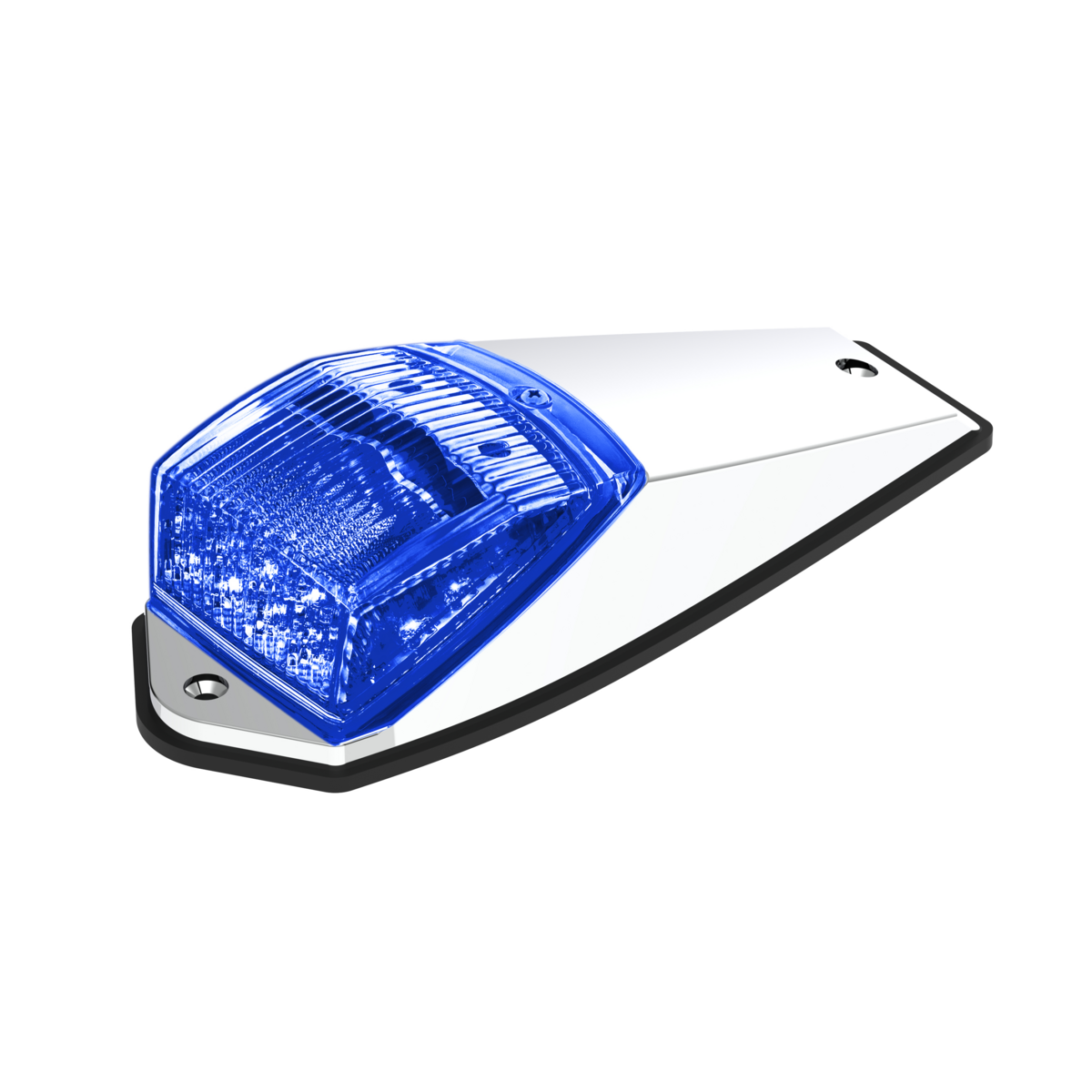 Double Fury 17 LED Grakon 5000 Style Square Cab Light - Amber & Blue LED/Clear Lens