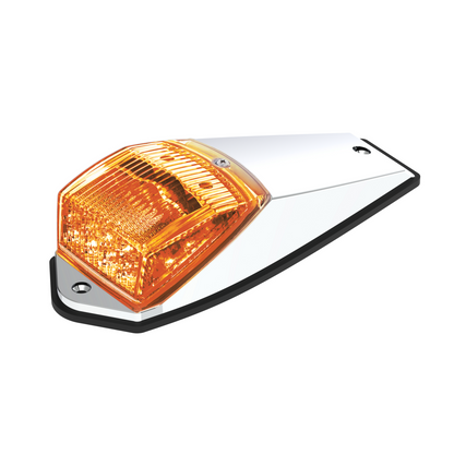 Double Fury 17 LED Grakon 5000 Style Square Cab Light - Amber & Blue LED/Clear Lens