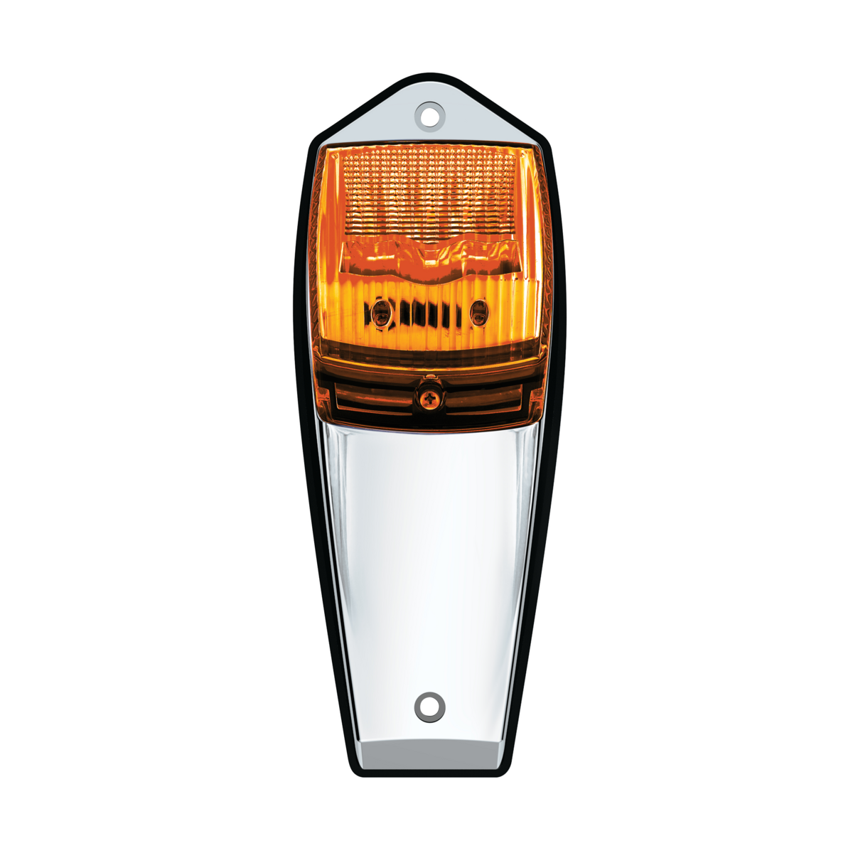 Double Fury 17 LED Grakon 5000 Style Square Cab Light - Amber & Blue LED/Clear Lens