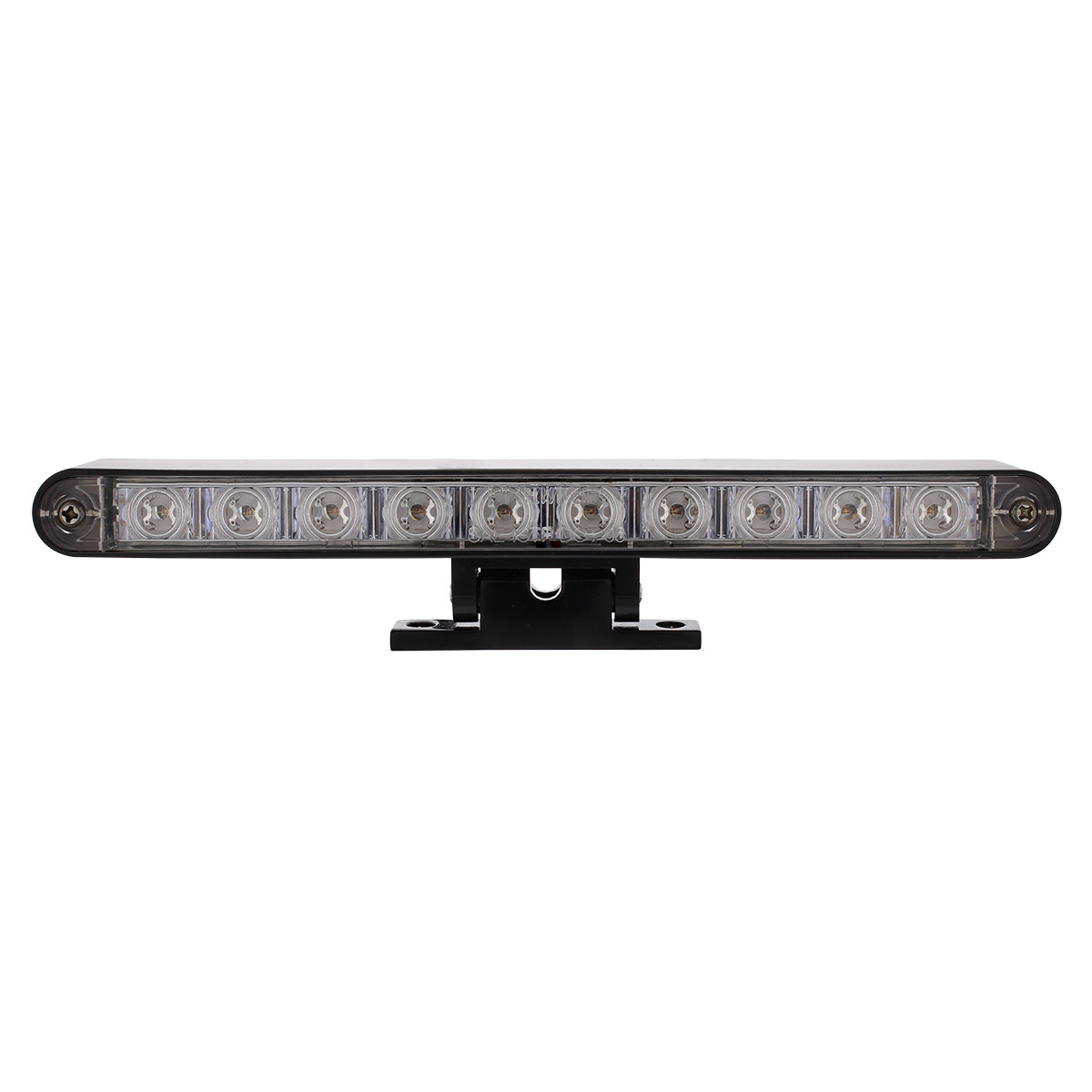 10 LED Dual Function 3rd Brake Light With Black Swivel Pedestal Base - Red LED/Clear Lens