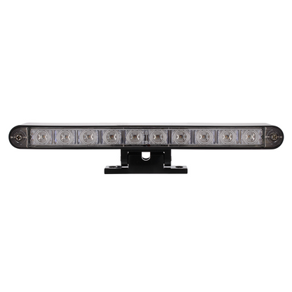 10 LED Dual Function 3rd Brake Light With Black Swivel Pedestal Base - Red LED/Clear Lens