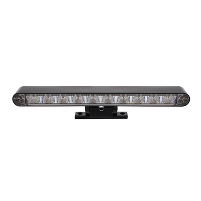 10 LED Dual Function 3rd Brake Light With Black Swivel Pedestal Base - Red LED/Clear Lens