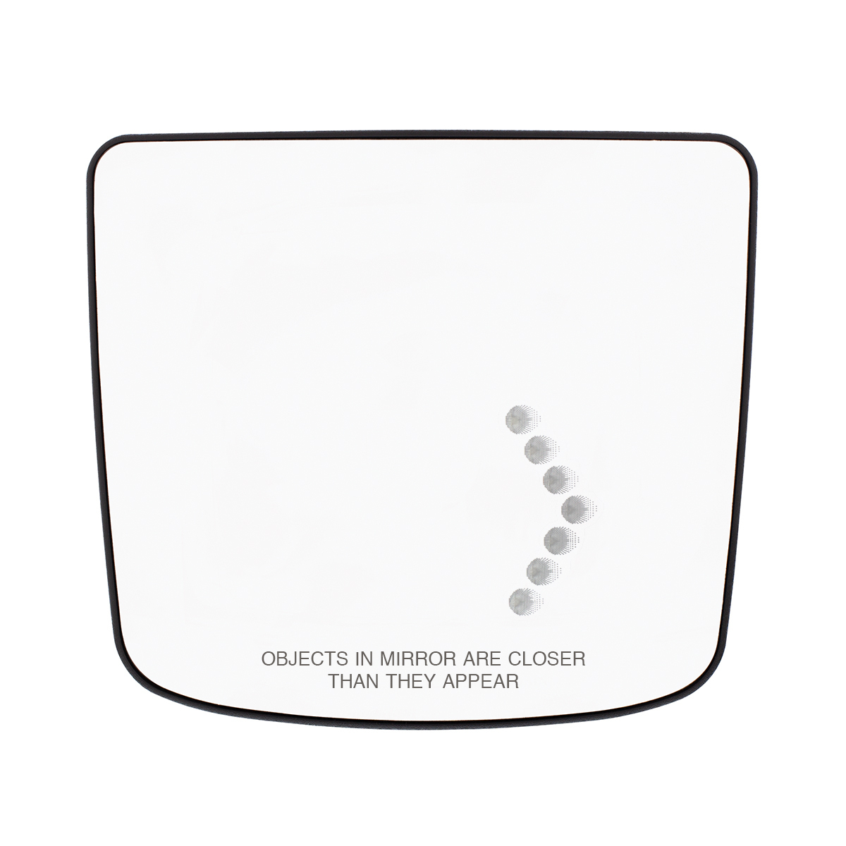 Heated Auxiliary Convex Mirror With LED Turn Signal For 2012-2017 Volvo VNL - Passenger