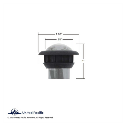 3 LED 3/4" Mini Light (Auxiliary/Utility) - Blue LED/Clear Lens