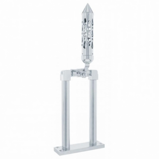 9" Chrome Air Horn Lever Set With "Brooklyn" Grip