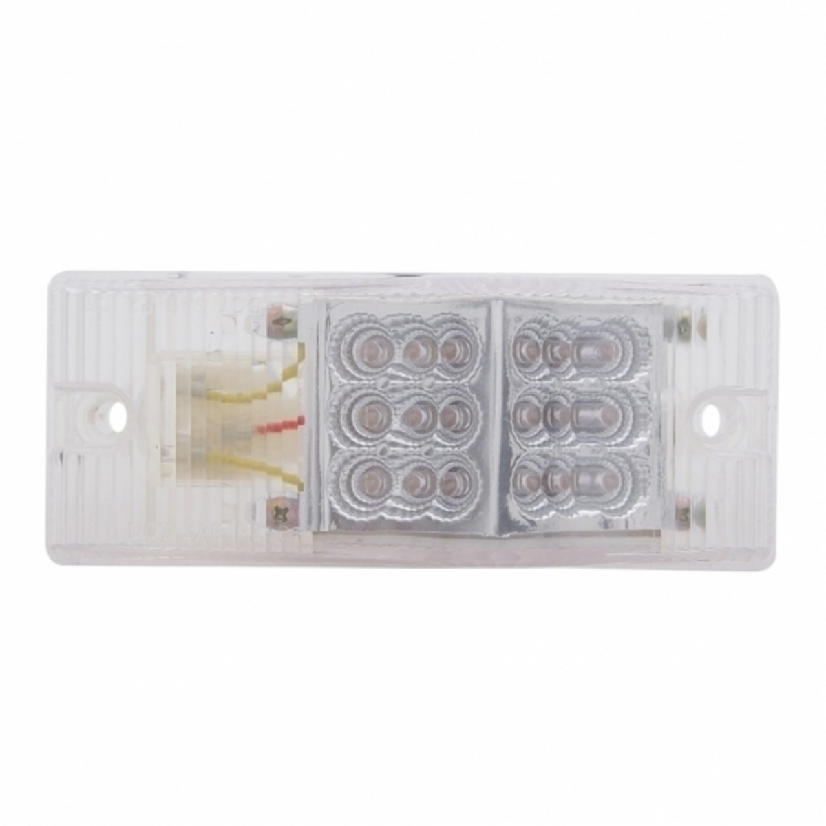 18 LED Reflector Light (Park, Turn & Clearance) - Amber LED/Clear Lens