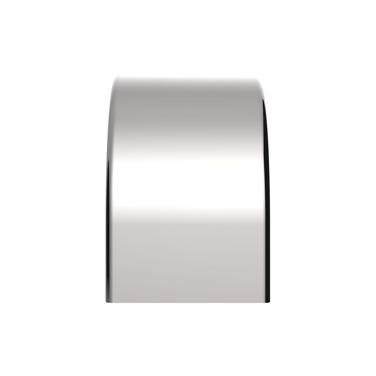 80" 430 Stainless Steel (16ga) Roll Formed Edge Smooth Half Fender/Long Drop - SS Series (Pair)