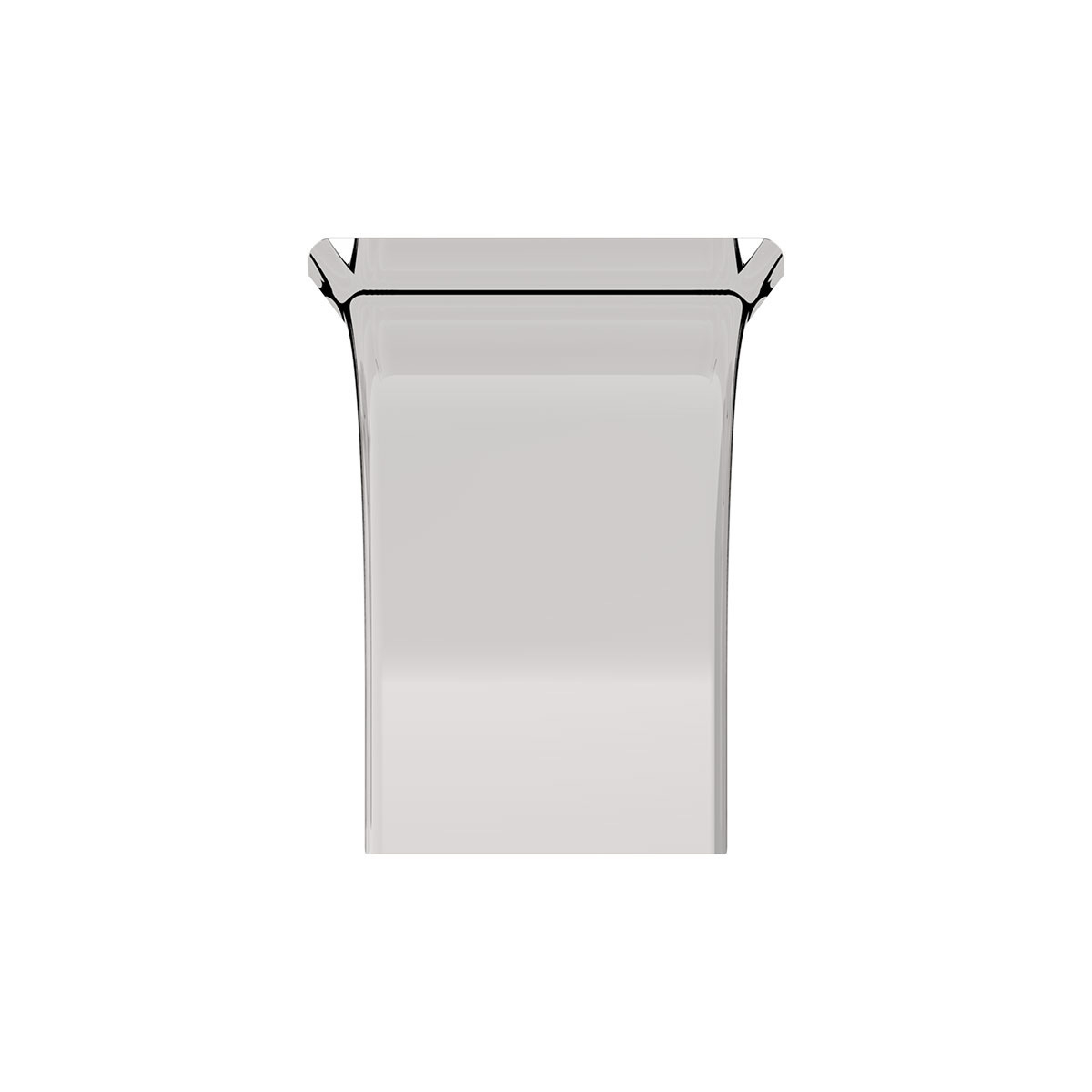 80" 430 Stainless Steel (16ga) Roll Formed Edge Smooth Half Fender/Long Drop - SS Series (Pair)