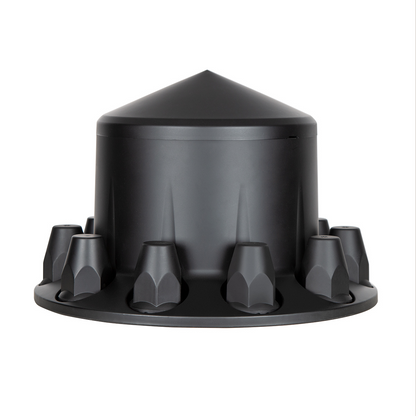 Pointed Rear Axle Cover With 33mm Standard Thread-On Nut Covers - Matte Black