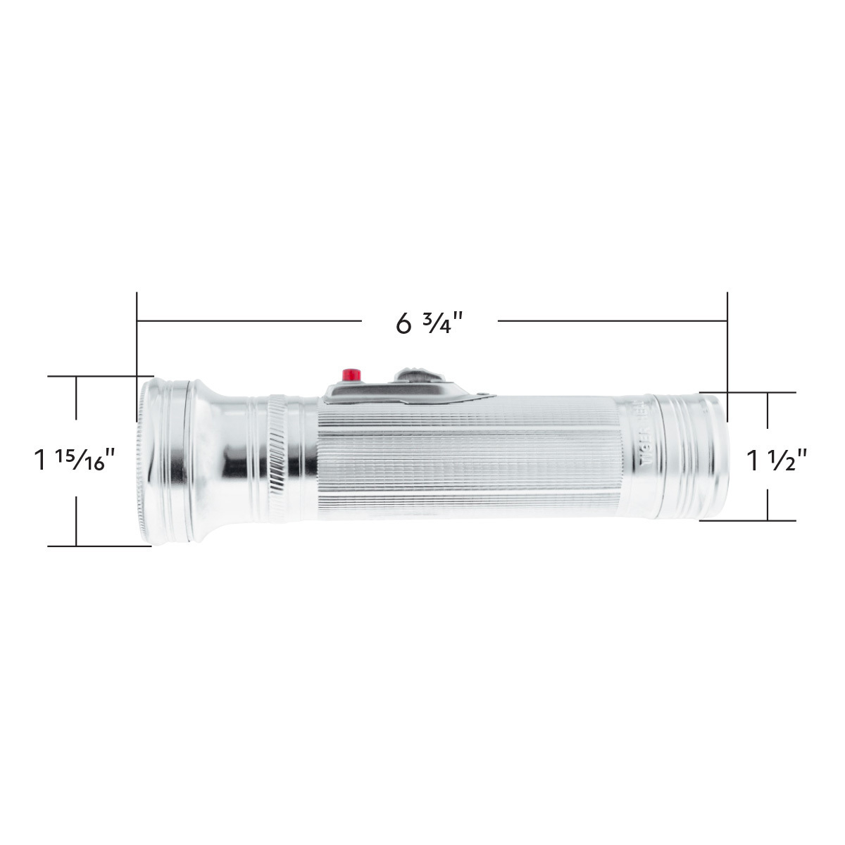 Chrome Vintage Style LED Flashlight
