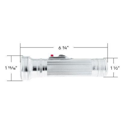 Chrome Vintage Style LED Flashlight