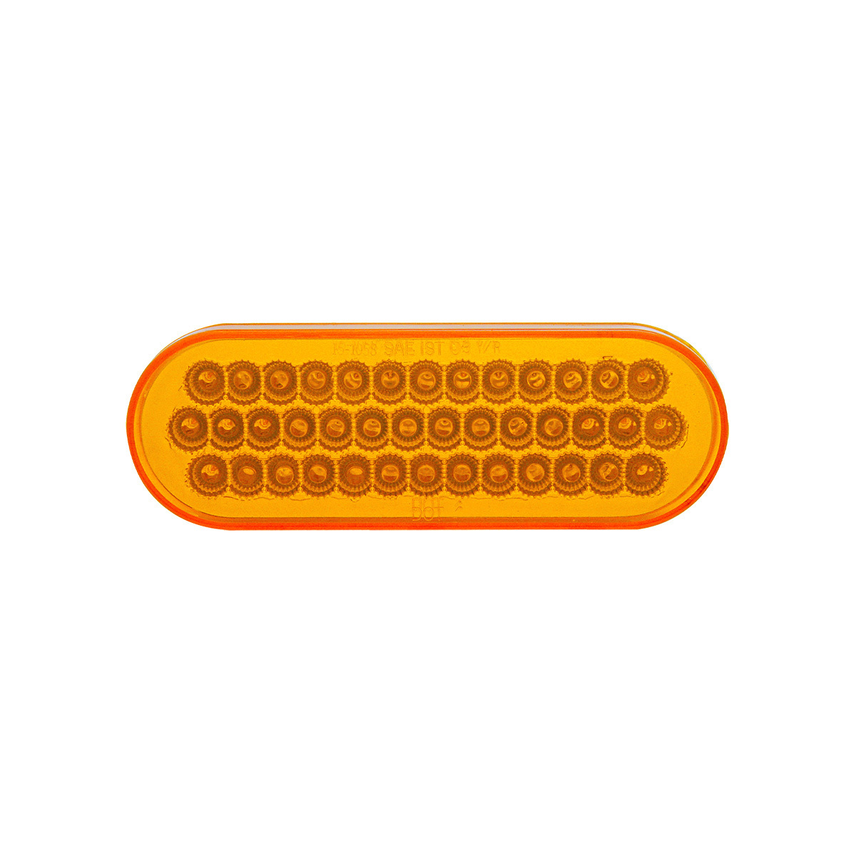 40 LED Oval Turn Signal Light - Amber LED/Amber Lens