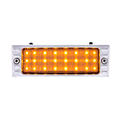 24 LED Parking Light Assembly With SS Bezel For 1947-53 Chevy Truck, Clear Lens