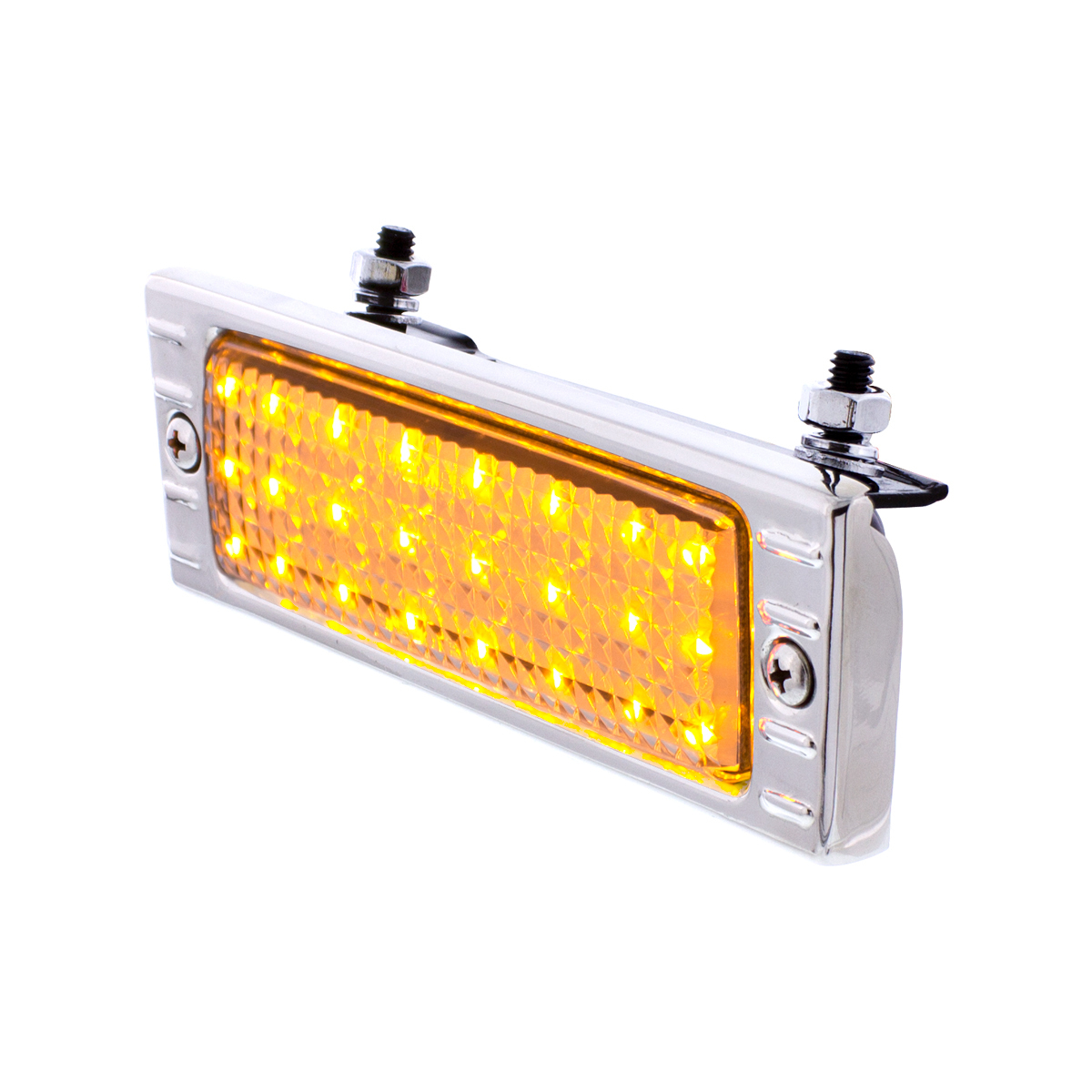 24 LED Parking Light Assembly With SS Bezel For 1947-53 Chevy Truck, Clear Lens
