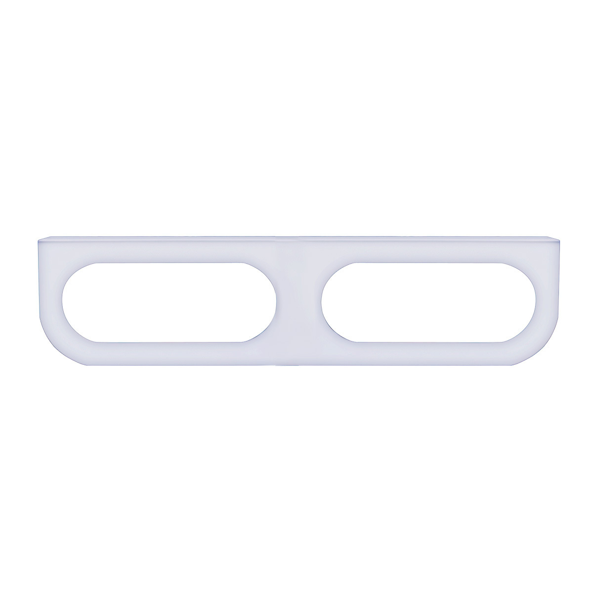 Stainless Light Bracket With 2X Oval Light Cutouts