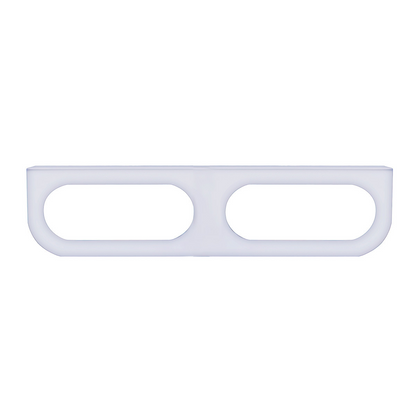 Stainless Light Bracket With 2X Oval Light Cutouts