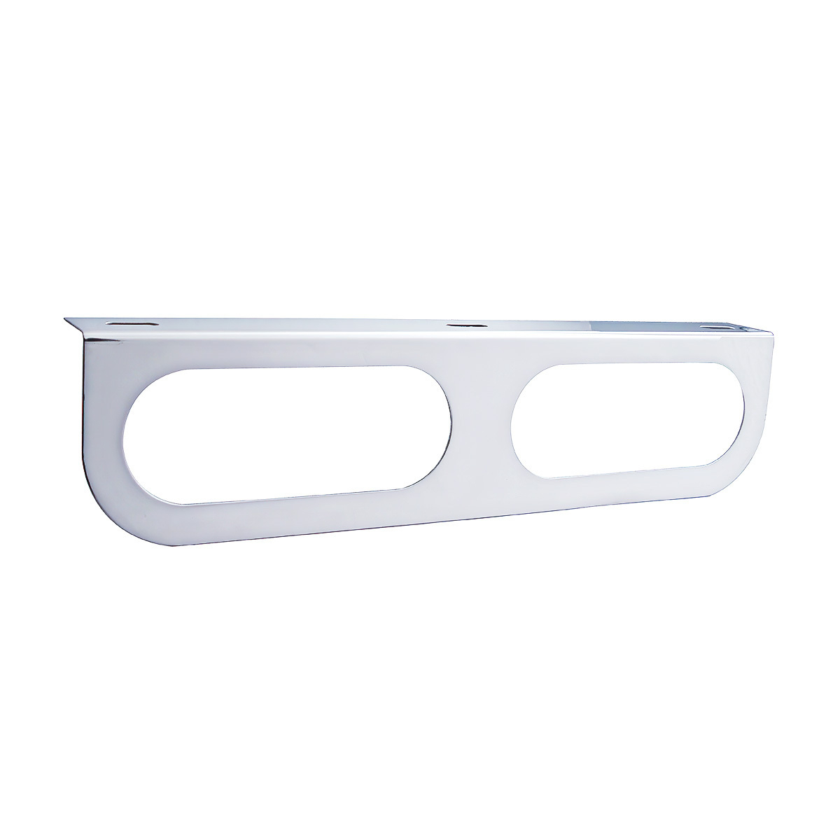 Stainless Light Bracket With 2X Oval Light Cutouts