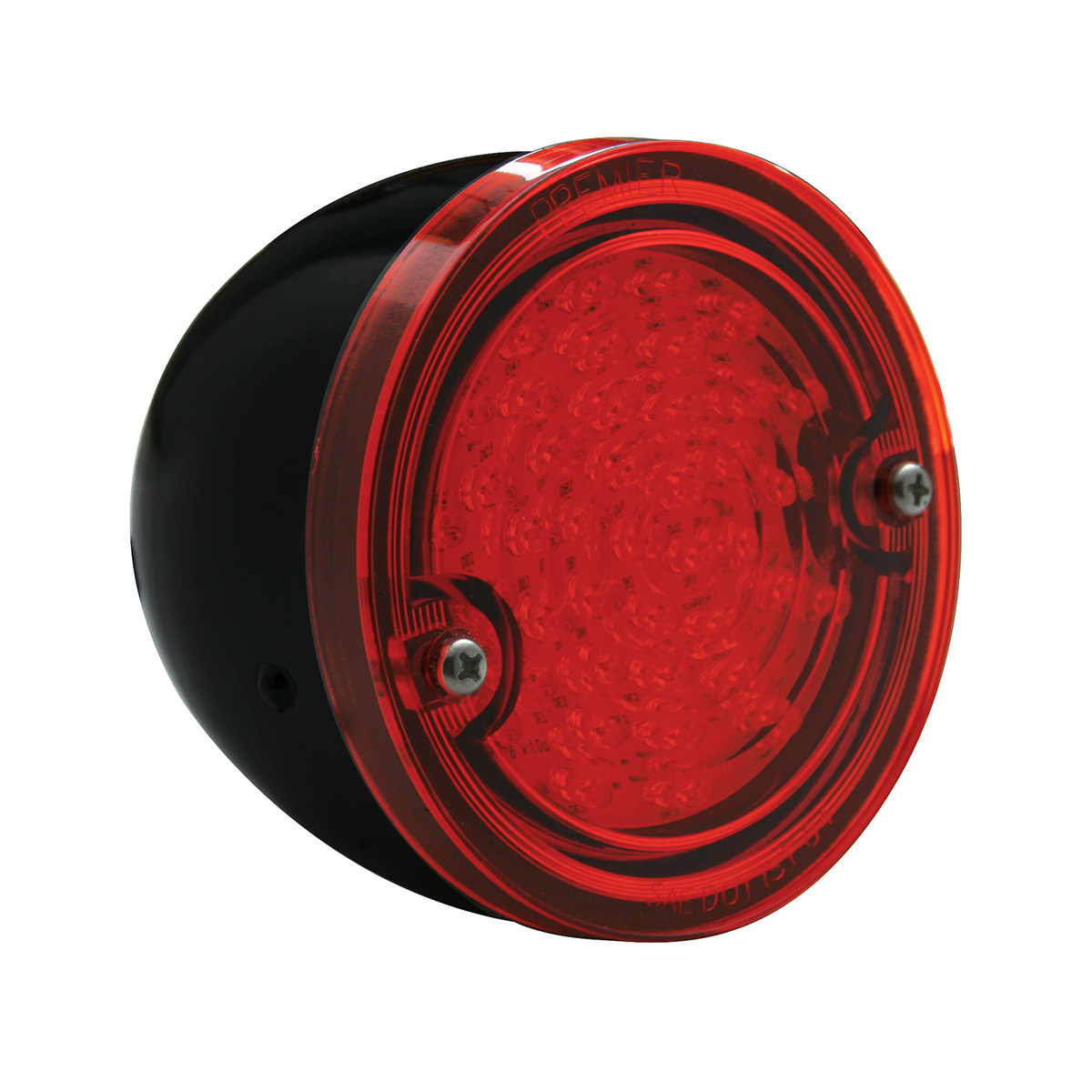 LED Tail Light Assembly With Black Housing For 1960-66 Chevy & GMC Stepside Truck, Red Lens