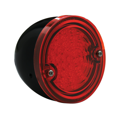 LED Tail Light Assembly With Black Housing For 1960-66 Chevy & GMC Stepside Truck, Red Lens