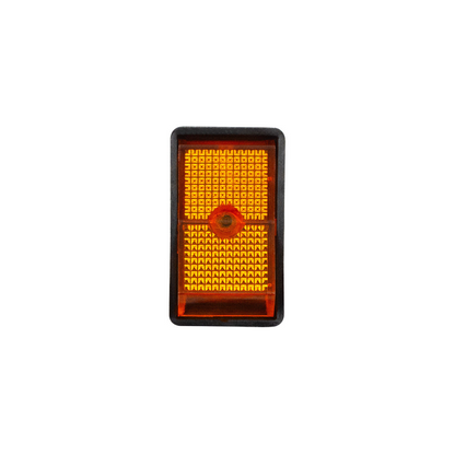 Amber Illum Jumbo Rocker 16 Amp 12V S.P.S.T. On/Off 1 Pc.
