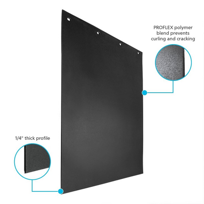 24" X 30" Black PROFLEX Mud Flap