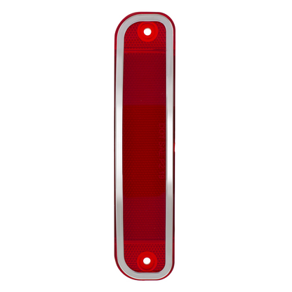 15 Red LED Side Marker With Stainless Steel Trim For 1973-80 Chevy & GMC Truck, Red Lens